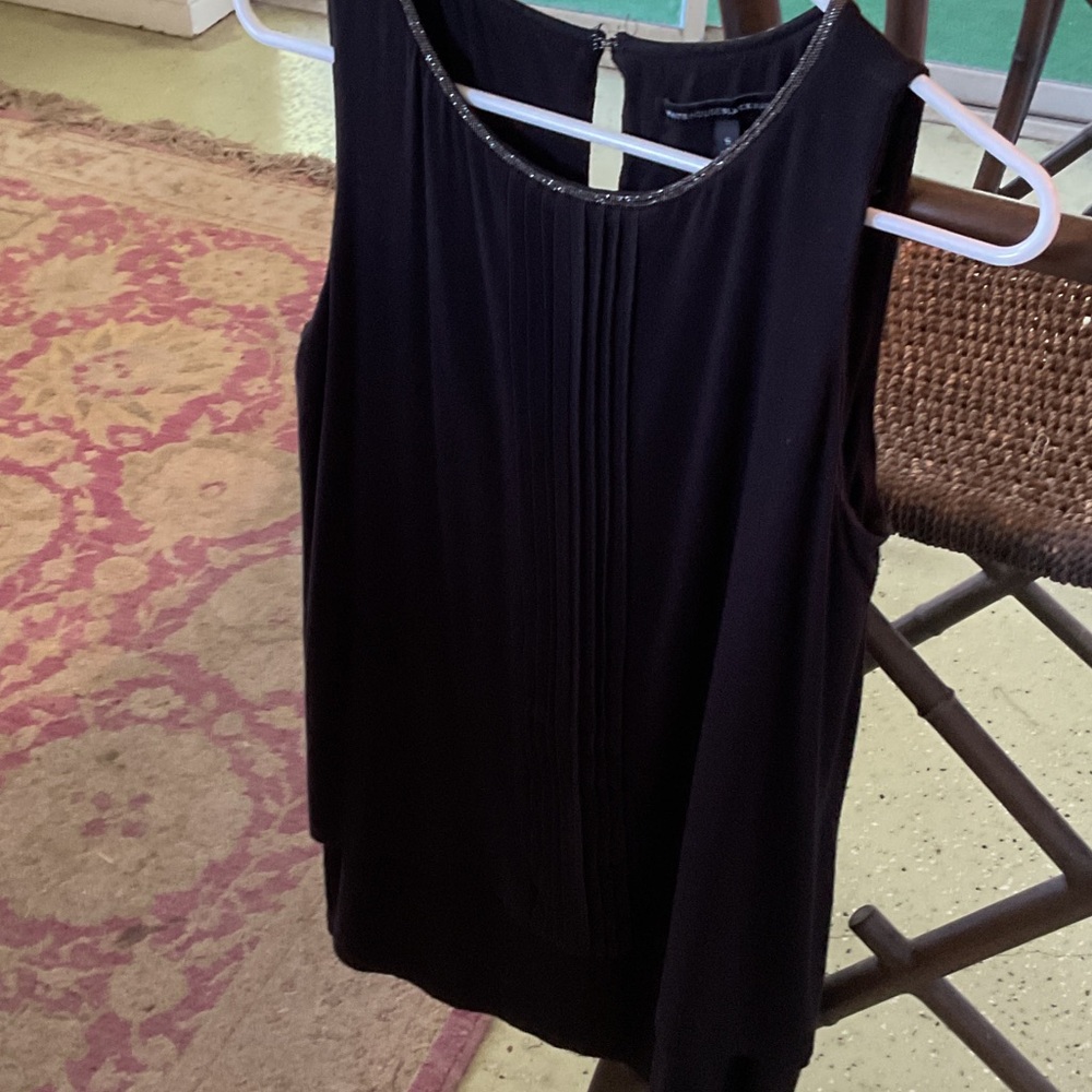 White House Black Market Black Sleeveless Mini Dress.